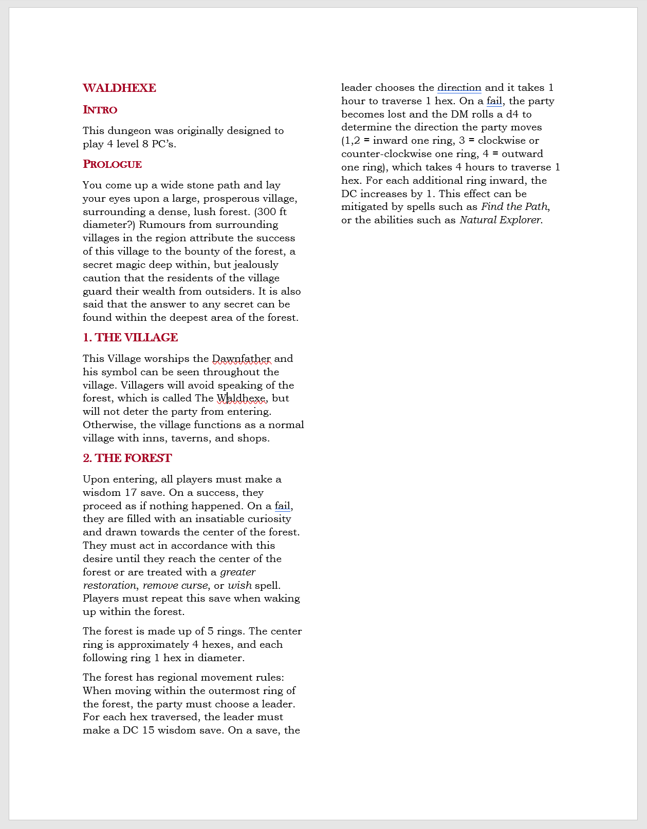 Waldhexe One Shot D&D Adventure